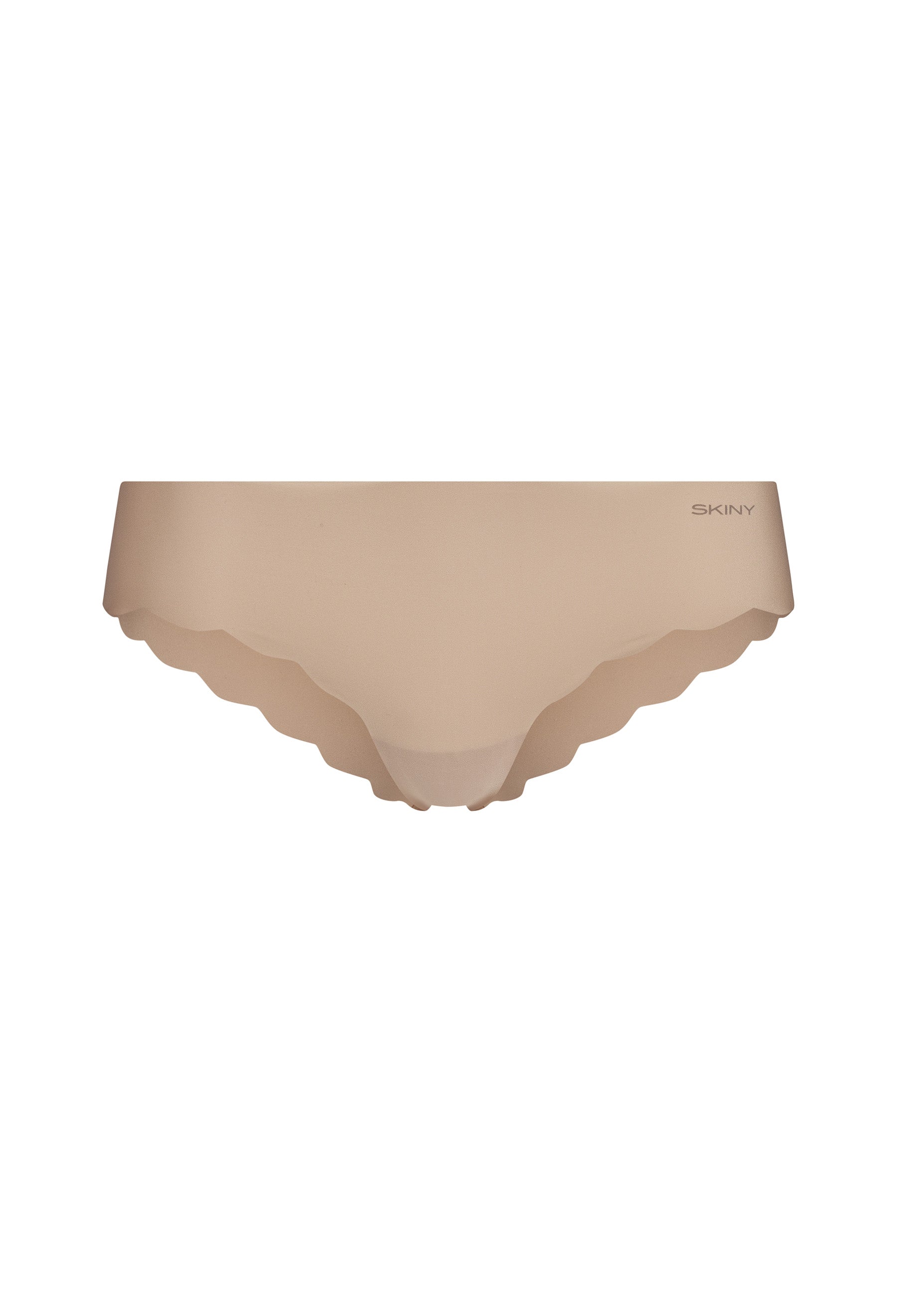 Elastic microfiber materiaal van SKINY hipster slip in beige